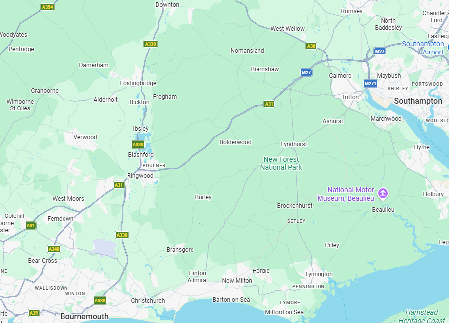 Hampshire coverage map